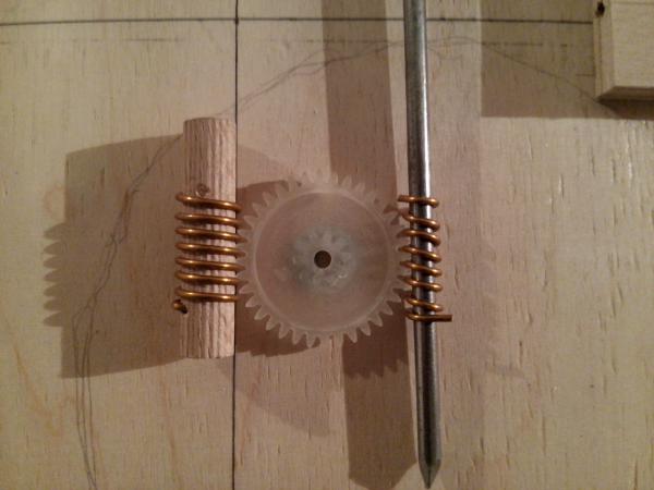 Worm gear for robot vacuum cleaner