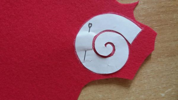 Brooch made of felt snail. Master Class.