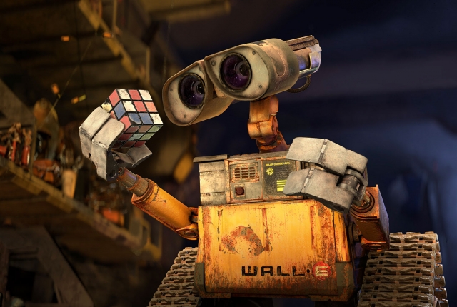 Robot WALL•E on a 3D printer + paper scan